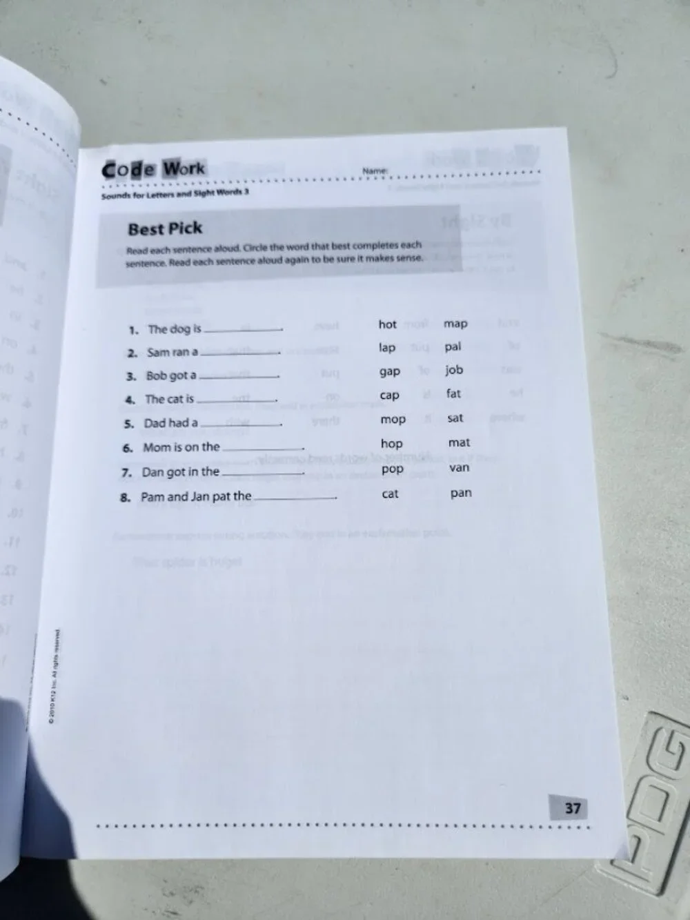 Mark12 Reading Activity Book Volume 1 Paperback Literature Curriculum Workbook S